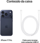 Apple iPhone 17 Pro Câmera Tripla Fusion de 48MP, Tela 6.3" Super Retina XDR