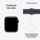 Apple Watch SE 3 GPS, Caixa em alumínio meia‑noite de 44 mm com Bracelete desportiva meia‑noite - P/M