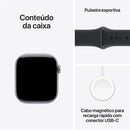 Apple Watch Series 11 GPS, Caixa em alumínio cinzento sideral de 42 mm com Bracelete desportiva preta - P/M