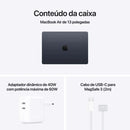 MacBook Air M5 13 polegadas 512GB novo lacrado chip M5 Conteudo da caixa